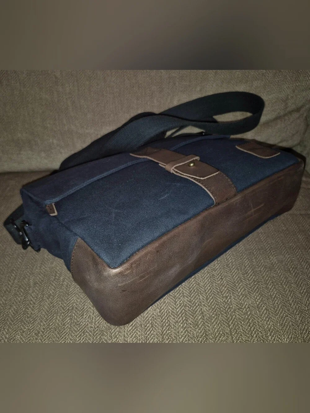 Mint! NutSac 13 Satchel-Pro Waxed Canvas Leather Messenger Men's Bag USA Made!